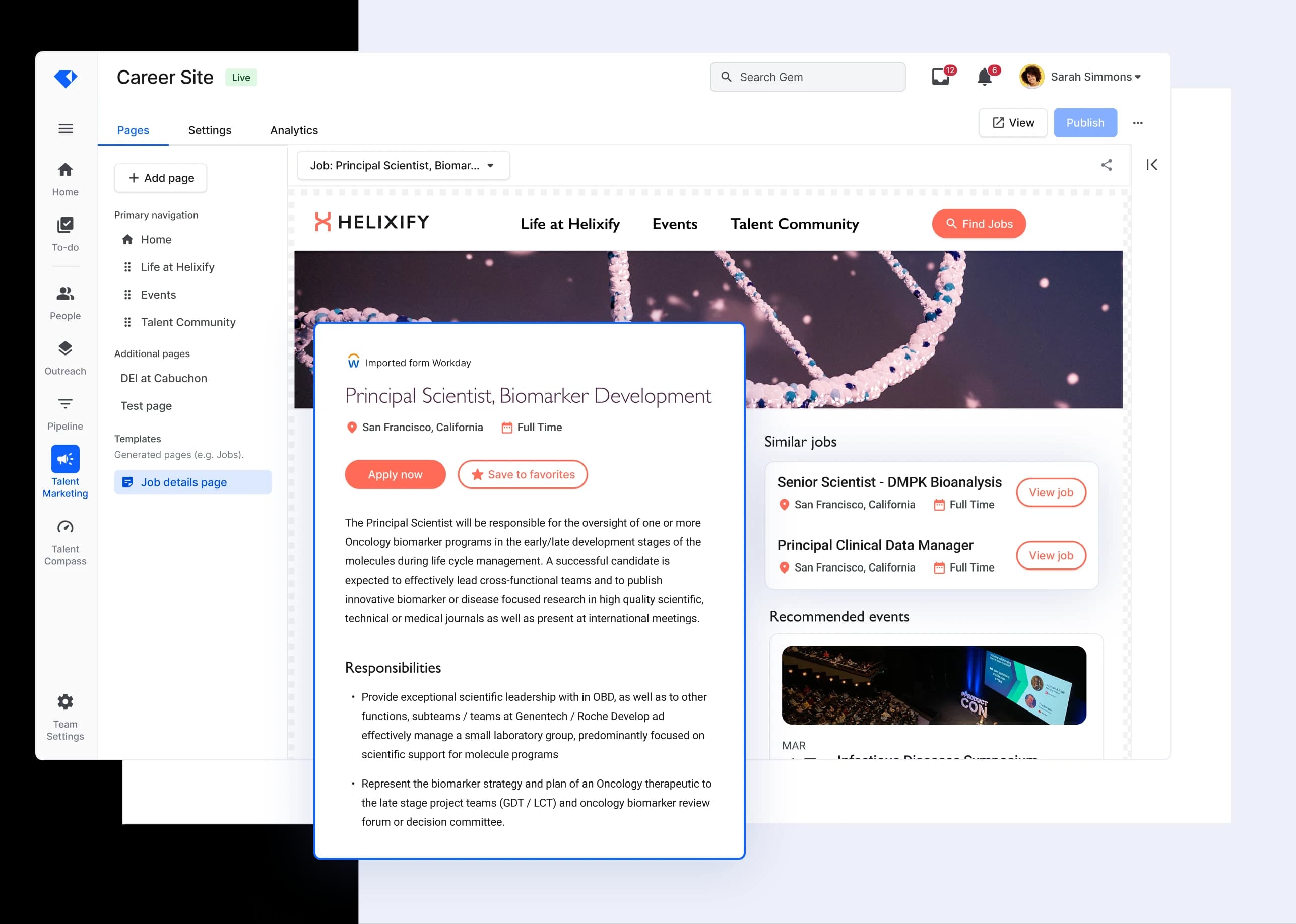 Career Site Page
