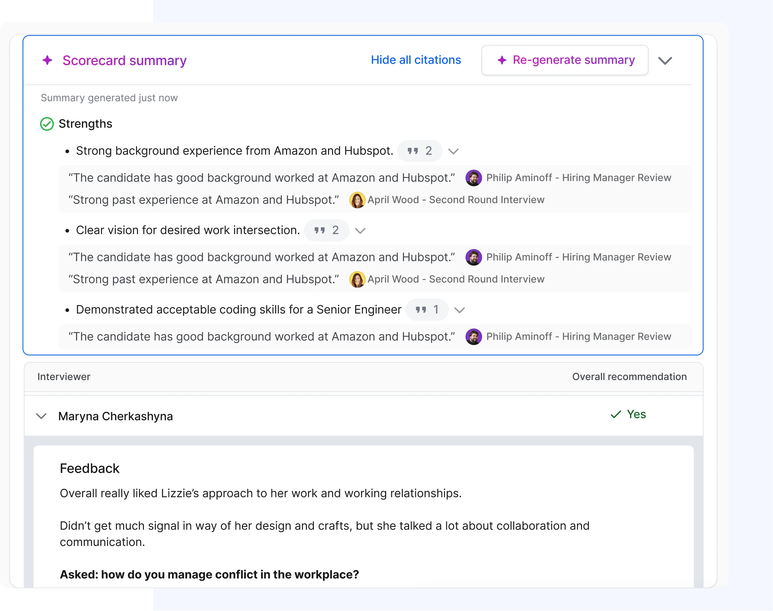 AI Scorecards