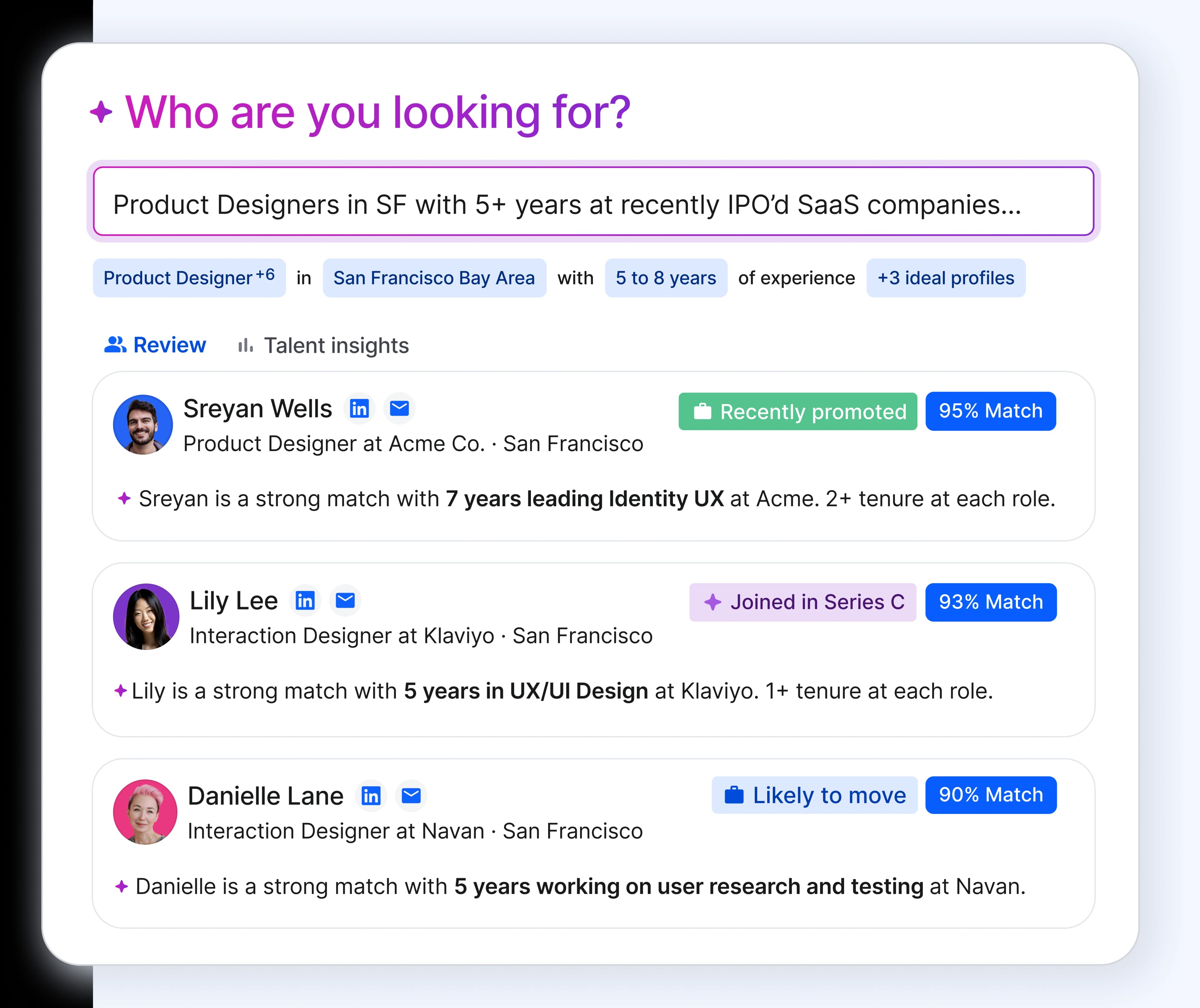 AI Sourcing Search